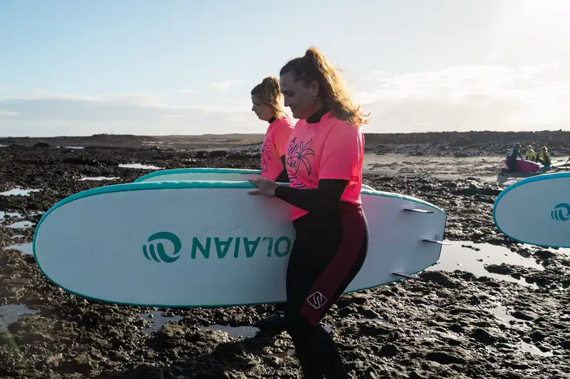 Caminando hacia la playa